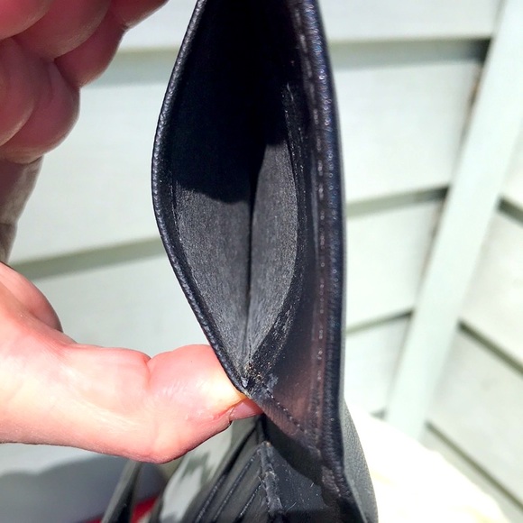 Mundi vintage authentic leather black wallet - Picture 6 of 9